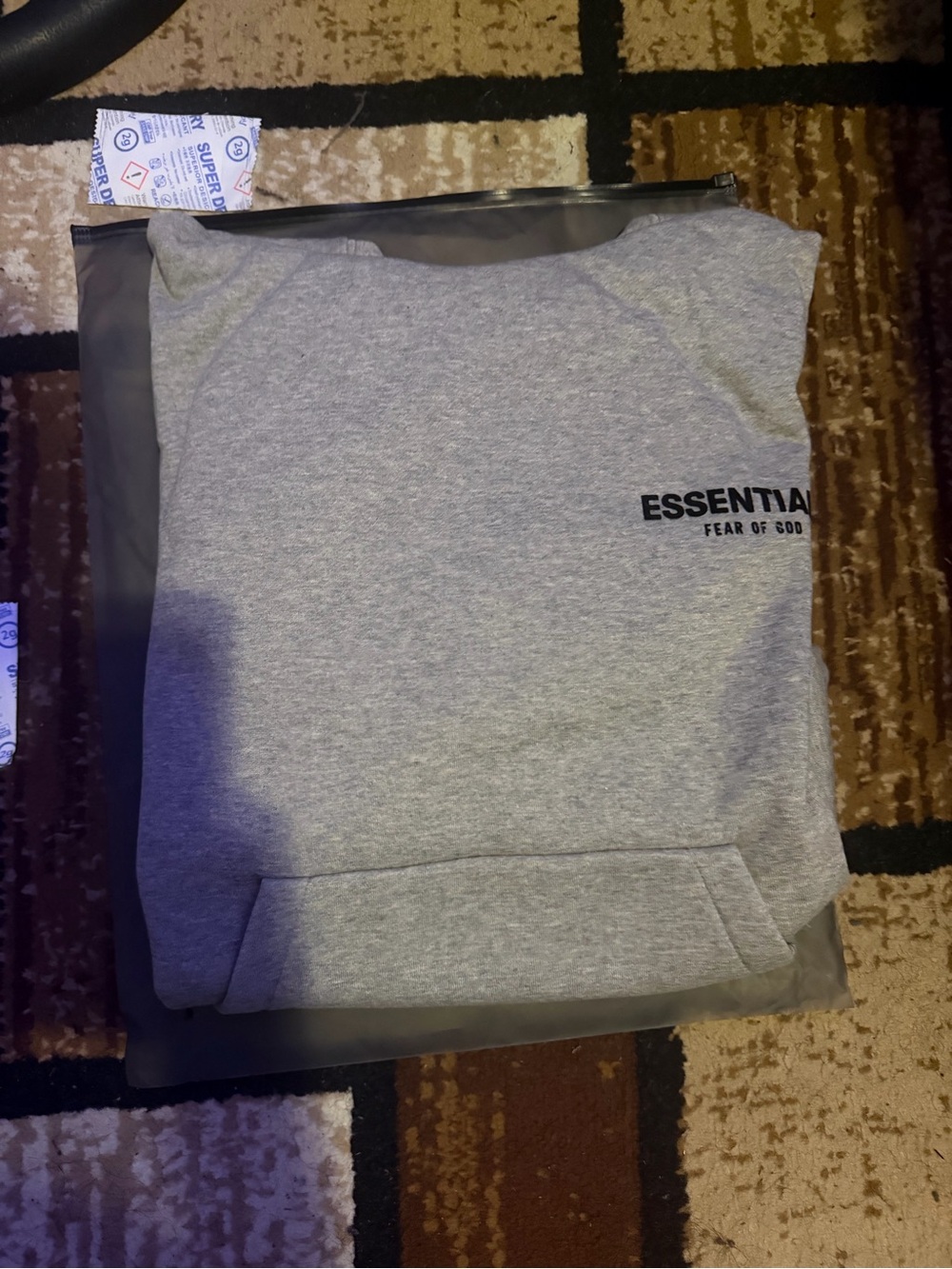 Fear of God ESSENTIALS dark oatmeal  hoodie
